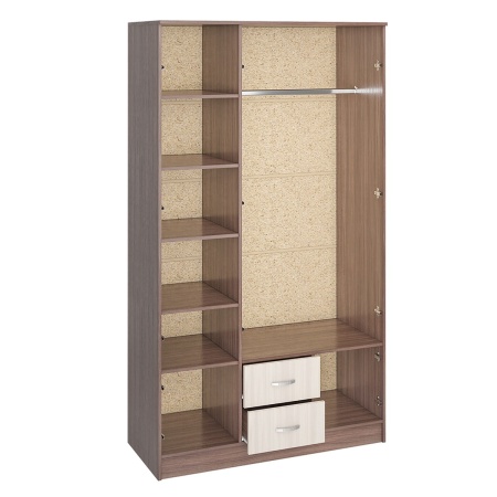 Шкаф Рига 3-х Створчатый с Зеркалом ШК-3/Разные Цвета (Ш-1200 х В-2120 х Г-520 мм)