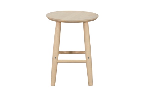 Табурет c круглым сиденьем выбеленная береза